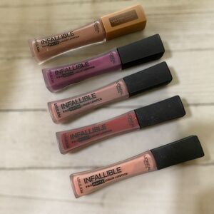 2 L'Oreal Infallible Pro Matte Lipstick in Assorted Shades Les Chocolate
